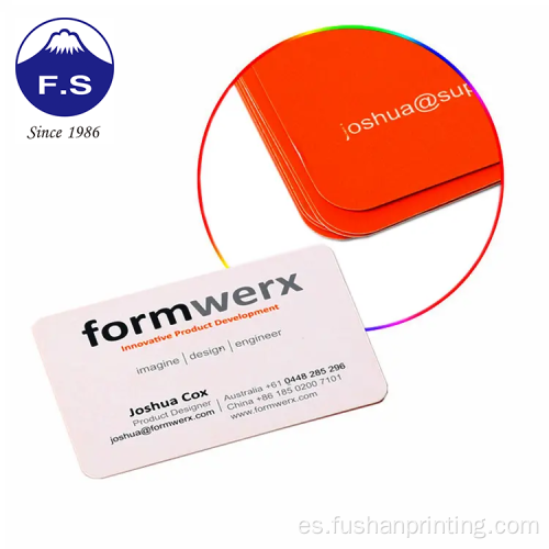 Impresión de tarjeta de presentación de papel personalizado grueso